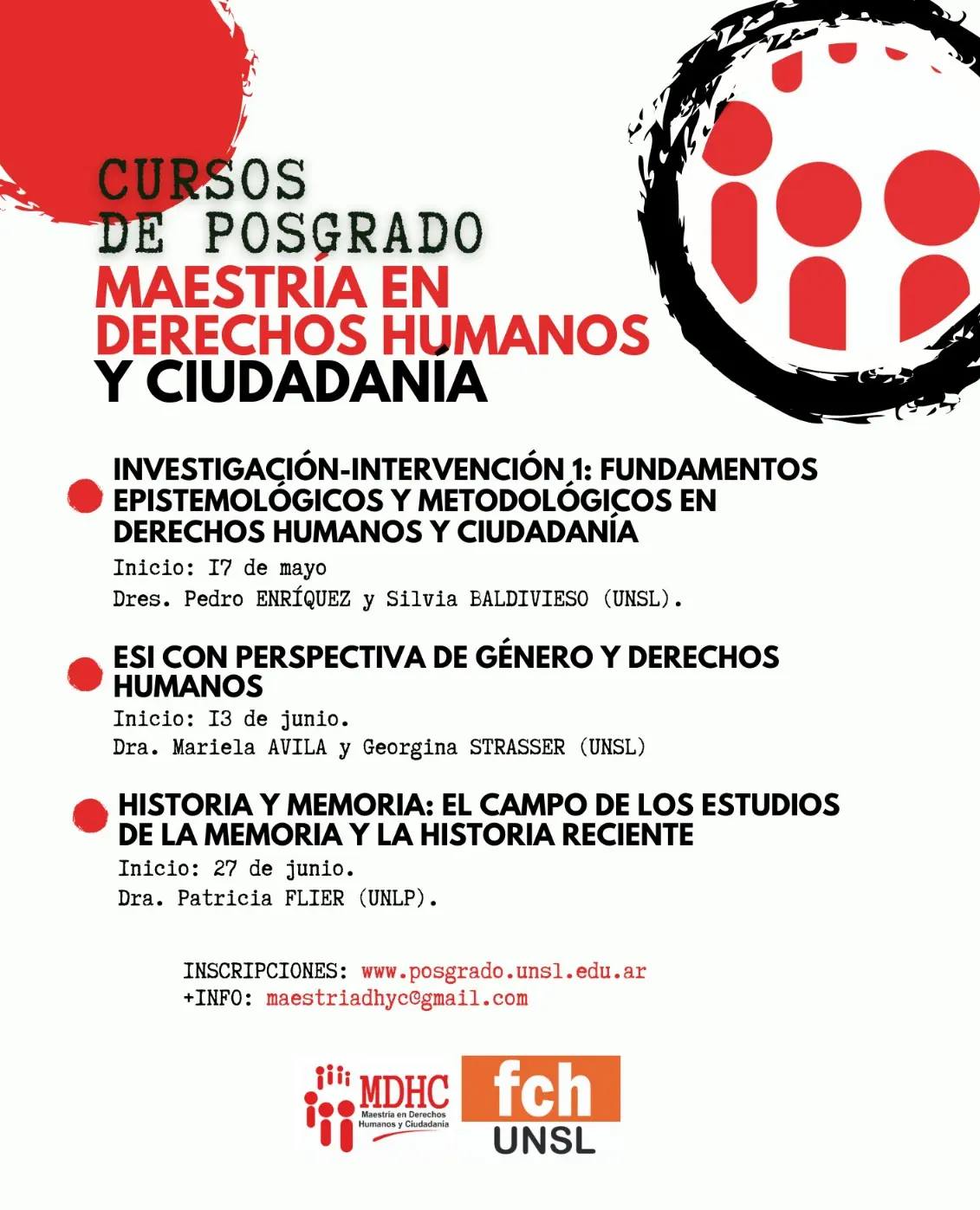 Cursos de Posgrado en el Marco de la Maestría en Derechos Humanos y ...